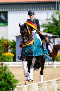 Diafys OLD sichert sich den Titel bei den siebenjährigen Dressurpferden. | Foto: Equitaris