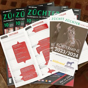 Der Körkalender liegt in Ausgabe 10 des ZÜCHTERFORUM als praktischer Beileger zum Ausklappen bei. | Foto: Bischoff