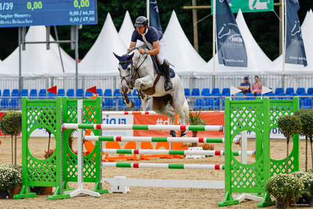 Erneut vorne: Chaqueen und David Will siegten auch in der zweiten Qualifikation der siebenjährigen Springpferde. | © Christian Beeck