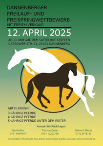 Am Wochenende fand der Freilauf- und Freispringwettbewerb mit freiem Verkauf der Pferdezucht-AG Lüchow-Dannenberg-Gartow statt. | © Pferdezucht-AG Lüchow-Dannenberg-Gartow