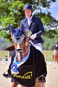 Aus eigener Zucht: Sieger der Vierjährigen Bon Jovi Mit Martin Stechele | © Agentur Dill