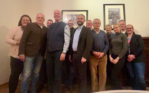 Die Gründungsmitglieder des neuen Fördervereins: (v.l.) Julia Kastner, Norbert Eickholt, Carsten Rohleder, Frank Weißkirchen, Martin Berghaus, Dr. Felix Austermann, Jörg Zahn, Friedrich Wilhelm Lagemann, Inge Weißkirchen, Ricarda Neuhaus, Thoms Lehmann und Andrea Korte | © privat 