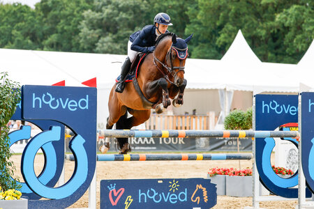 Arcassio und Jana Fink siegen auch in der zweiten Qualifikation der sechsjährigen Springpferde. | © Christian Beeck